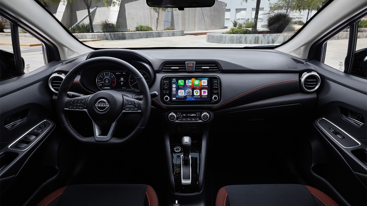 The 2024 Nissan Versa interior.