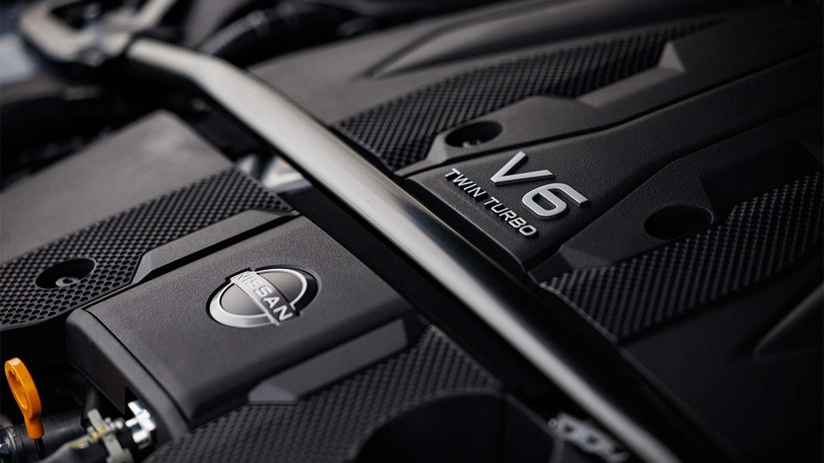 The 2024 Nissan Z V6 engine.