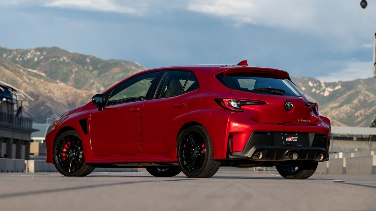 2024 Toyota GR Corolla in Supersonic Red, a $425 option. 