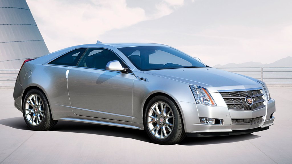 2011 Cadillac CTS Coupe in silver.