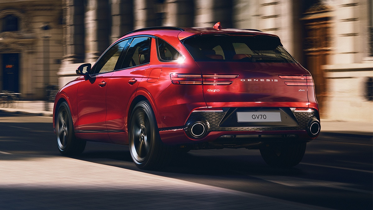 Unchanged in appearance but still looking sharp: the 2024 Genesis GV70. 