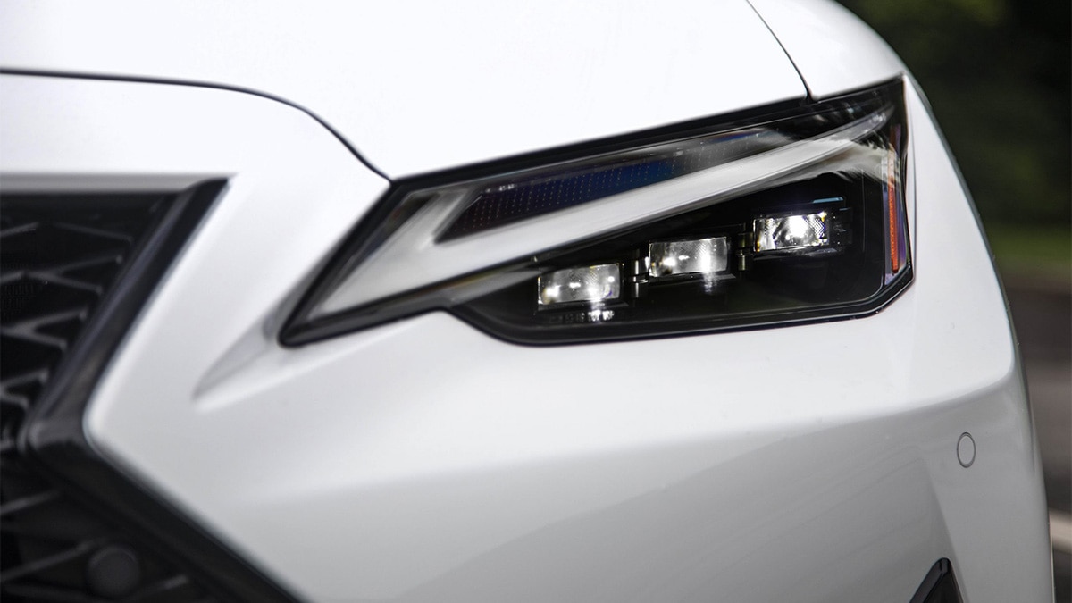 The 2024 Lexus IS 350 F Sport in Ultra White. 