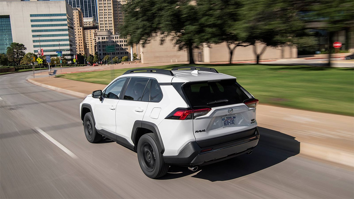 Rear view: the 2024 Toyota RAV4.