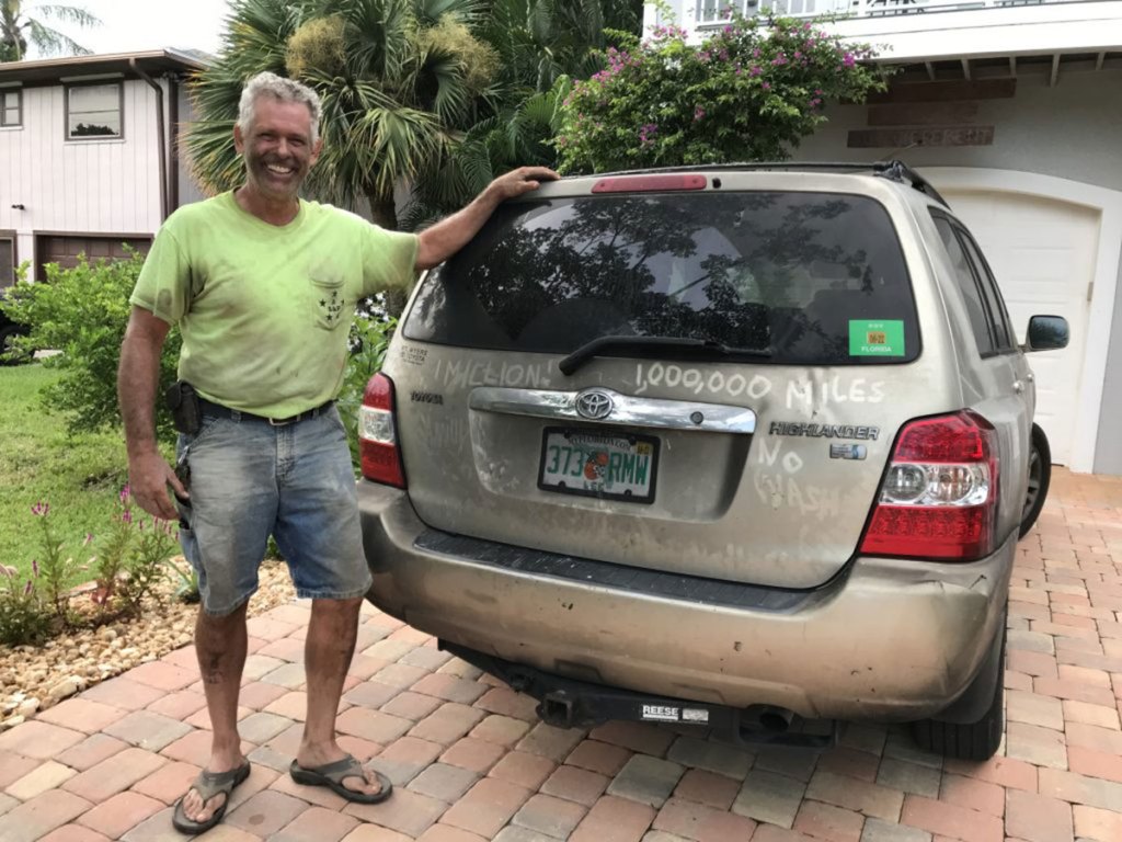 2006 Toyota Highlander driven one million miles.