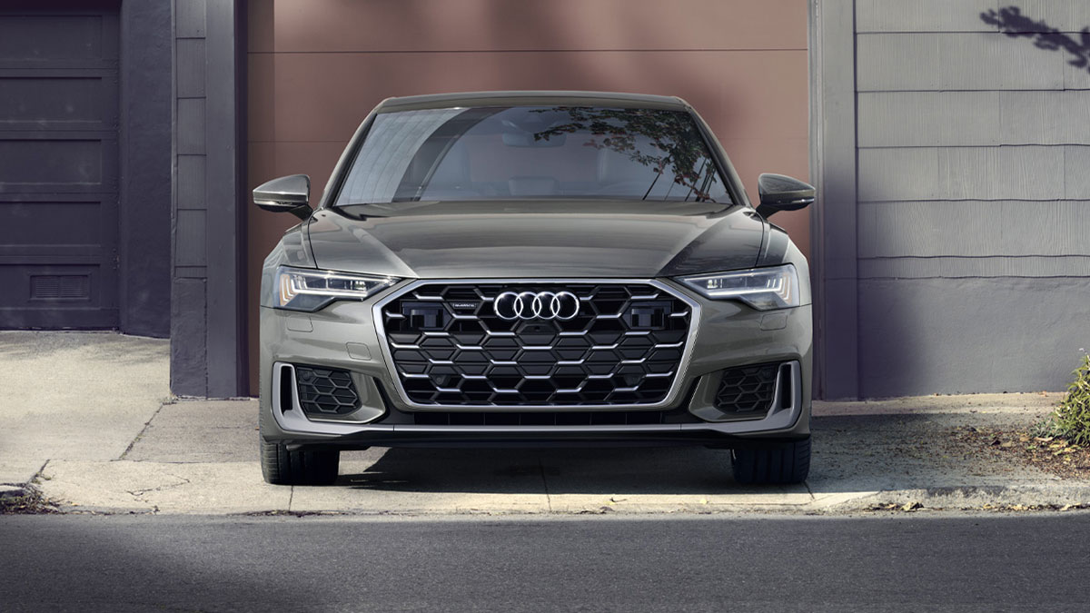 The 2024 Audi A6 gets a revised front end with Matrix-design LED headlights.