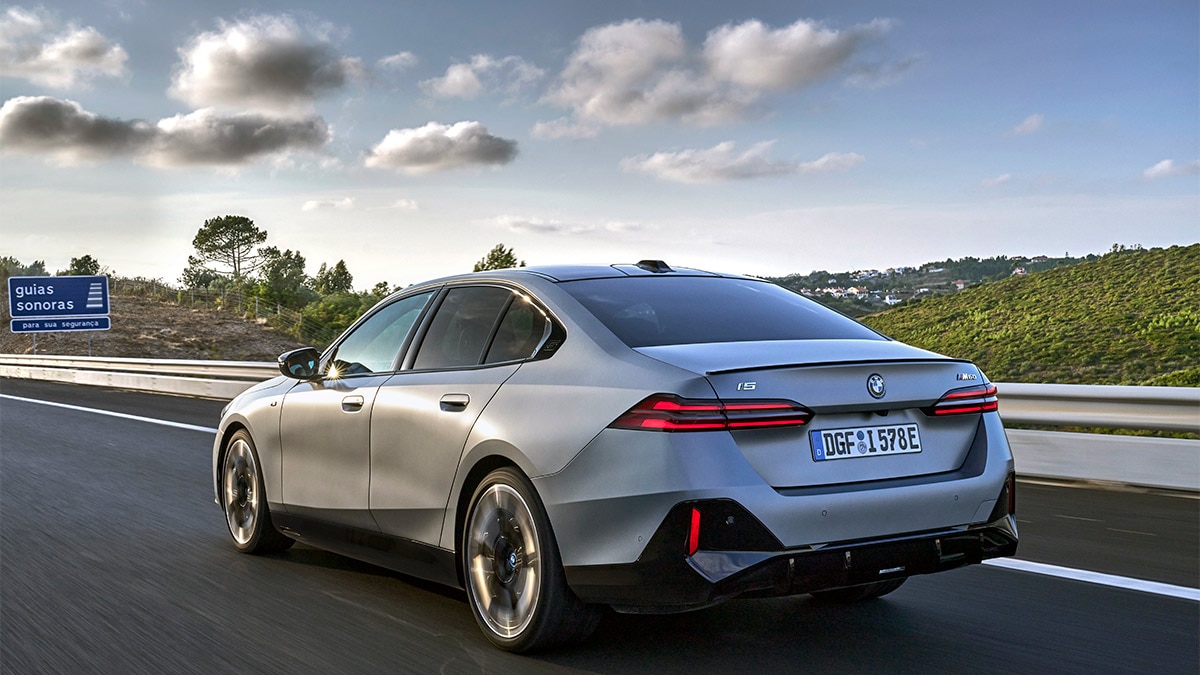 The 2024 BMW i5 M60 xDrive also boasts M Sport brakes and adaptive suspension. 