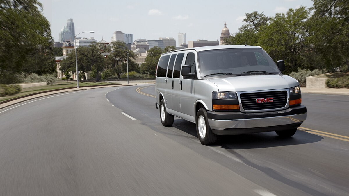 The 2024 GMC Savana Passenger Van, made in Wentzville, Missouri, starts at $44,900. 