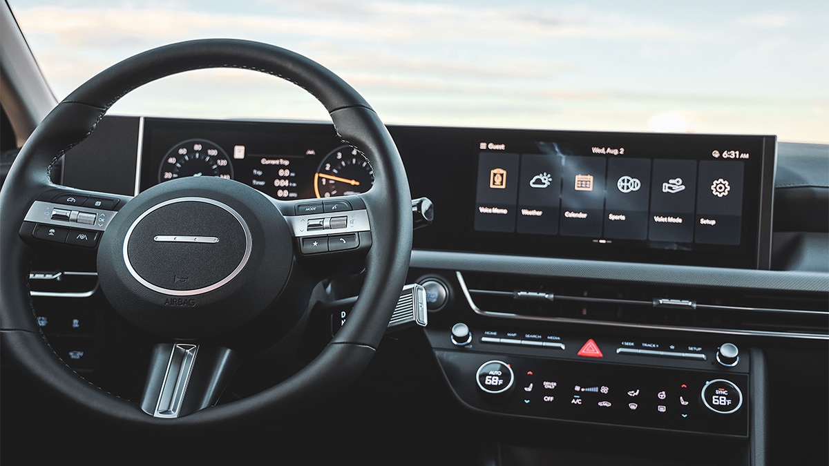 Note the new twist-style shift lever located at about 4 o'clock behind the steering wheel.