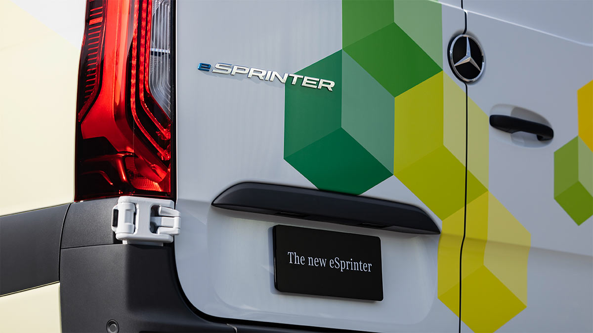 The new 2024 Mercedes-Benz eSprinter, available only as a Cargo Van. 