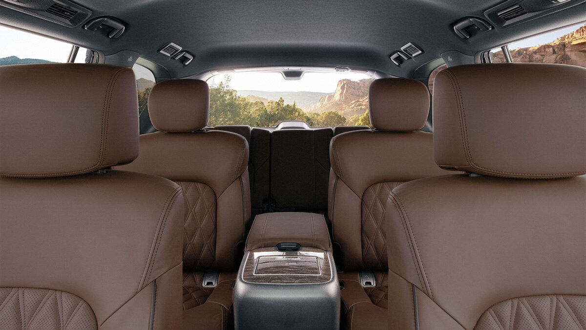 Second-row captain’s chairs are a $750 option on the 2024 Nissan Armada Platinum.