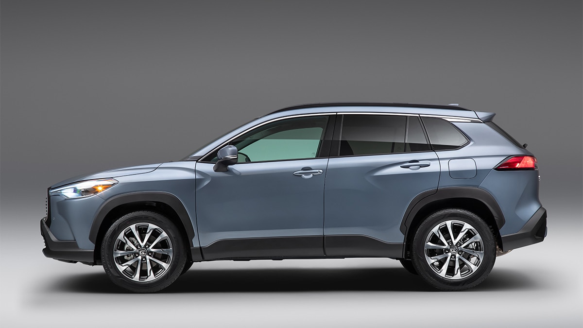 The 2024 Toyota Corolla Cross in Celestite.  