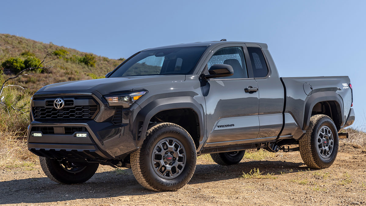 The 2024 Toyota Tacoma TRD PreRunner, which starts at $38,100. 