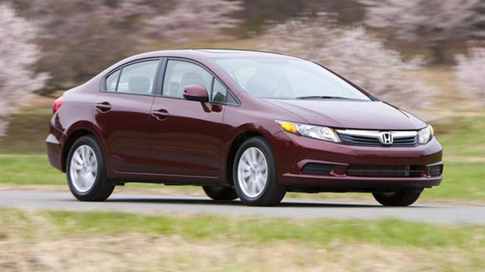 2012 Honda Civic driving on the road.