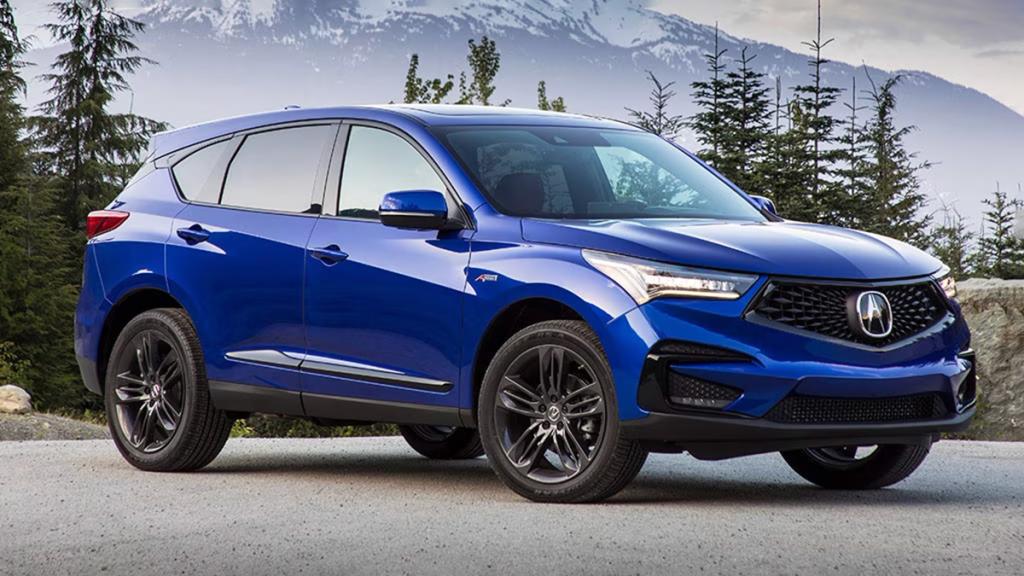 2020 Acura RDX in blue.