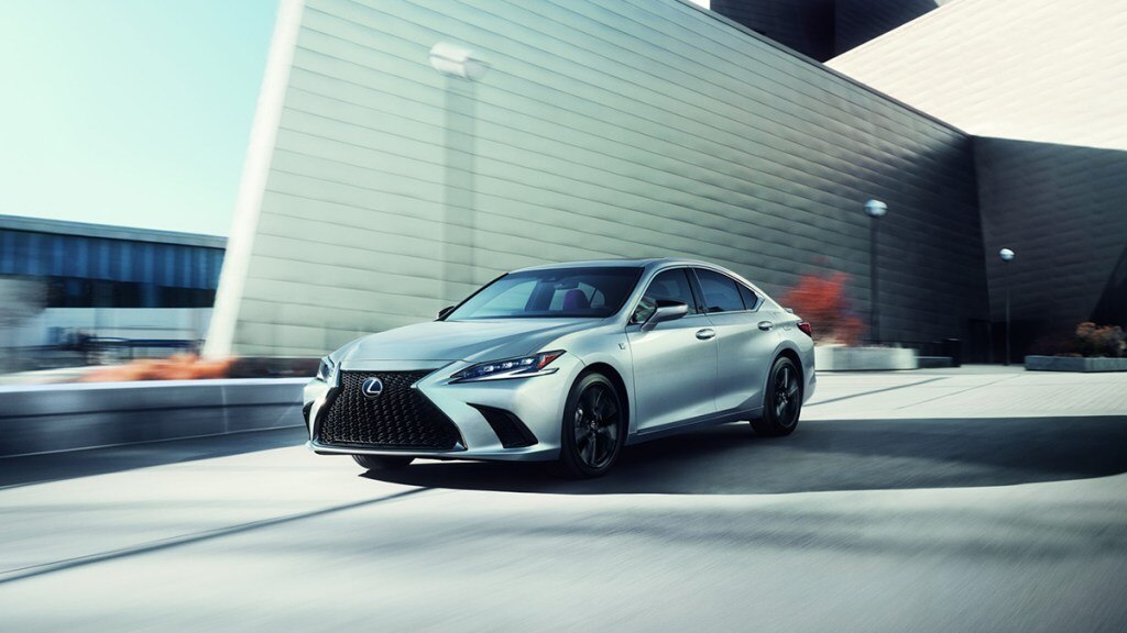 2024 Lexus ES 300h driving on the road.
