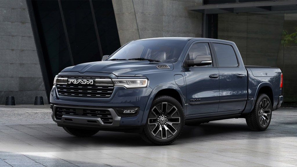 2025 Ram 1500 Ramcharger parked outside.