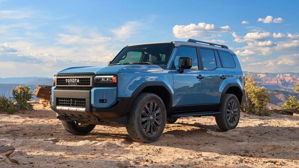 2024 Toyota Land Cruiser parked on sandy roads