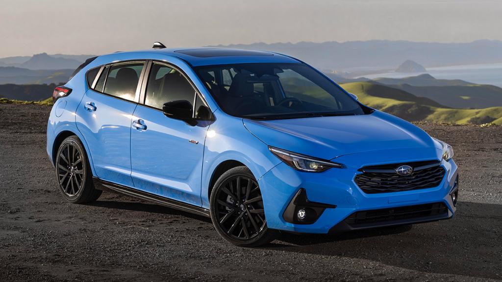 2024 Subaru Impreza in blue.
