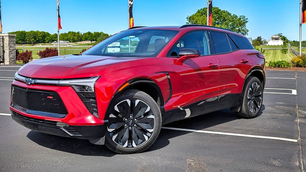 2024 Chevrolet Blazer EV parked outside.