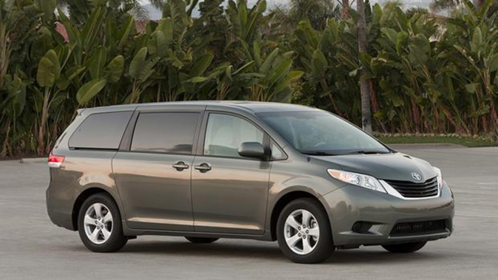 2011 Toyota Sienna parked outside.