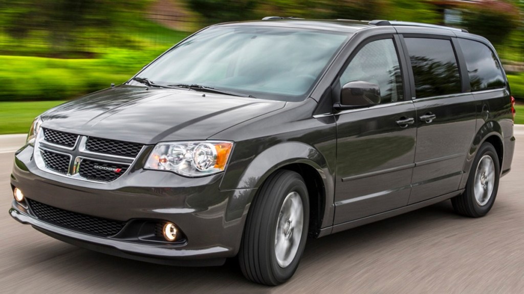 2016 Dodge Grand Caravan driving on the road.