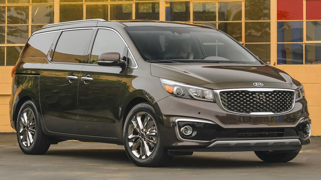 2016 Kia Sedona on the road.