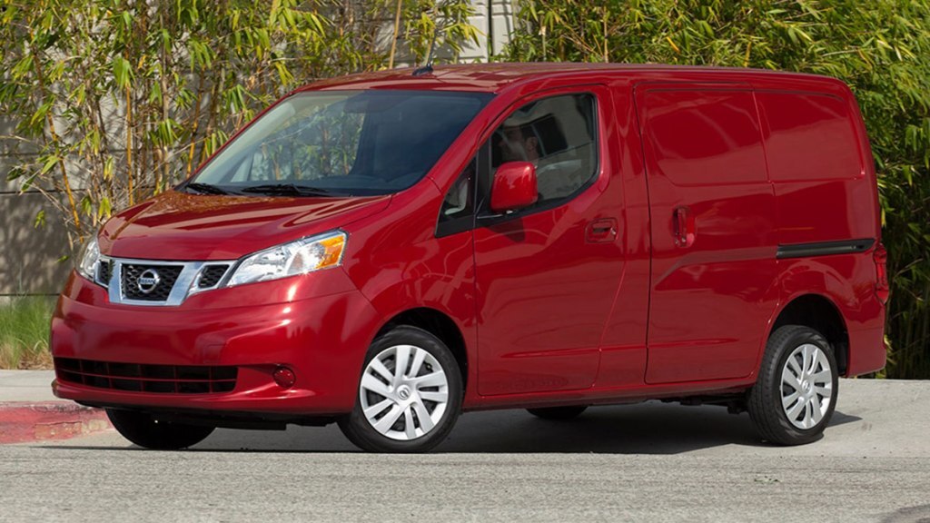2016 Nissan NV200 parked outside.