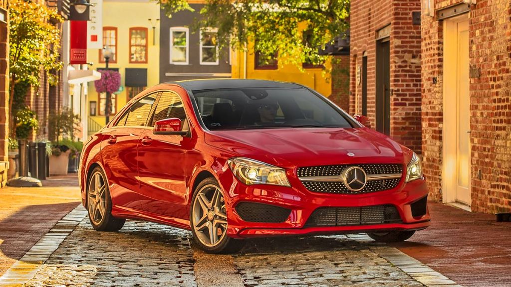 2016 Mercedes-Benz CLA 250 in red
