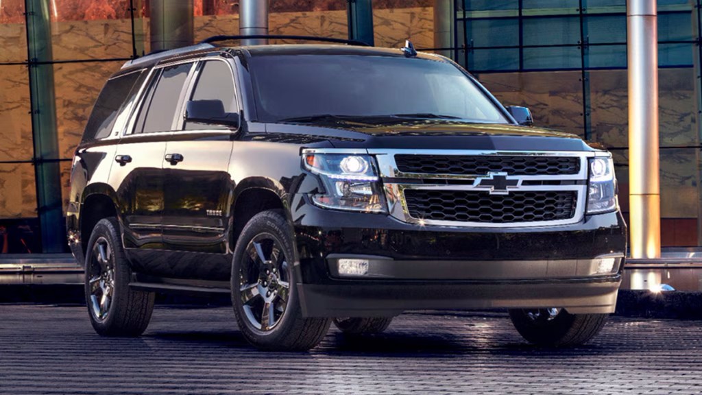 2017 Chevrolet Tahoe in black.