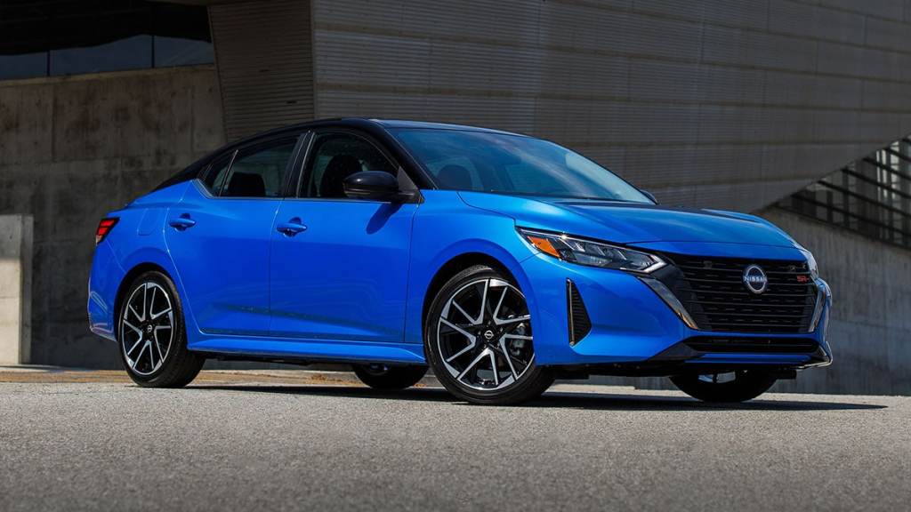 2025 Nissan Sentra in blue.