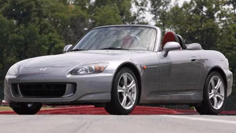 2008 Honda S2000 in silver.