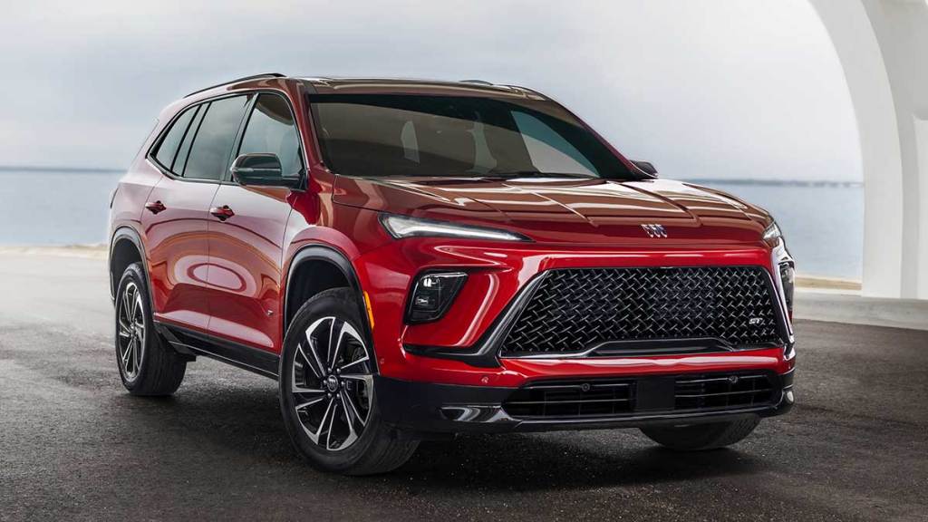 2025 Buick Enclave in red.