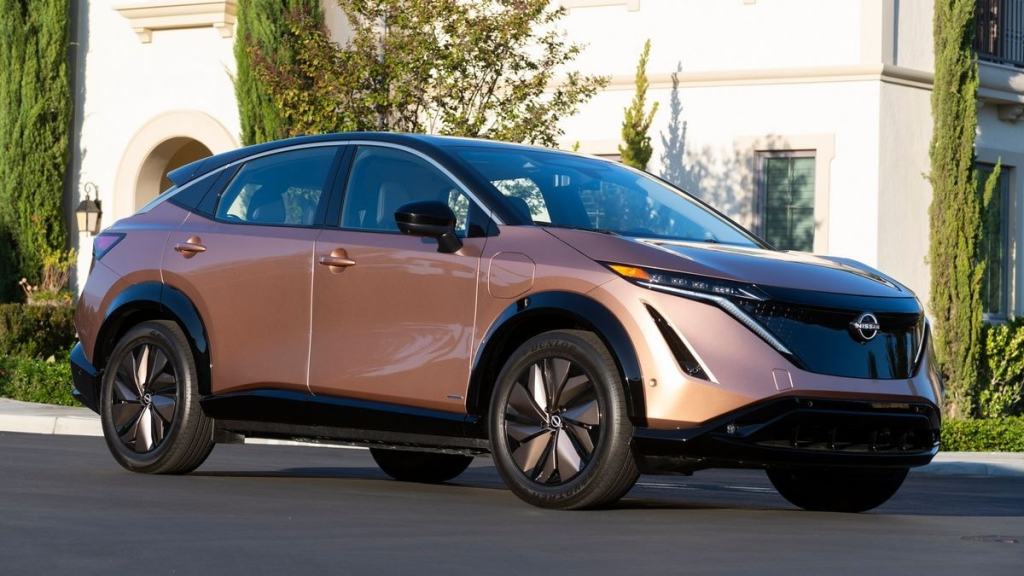 2025 Nissan Ariya on the road.