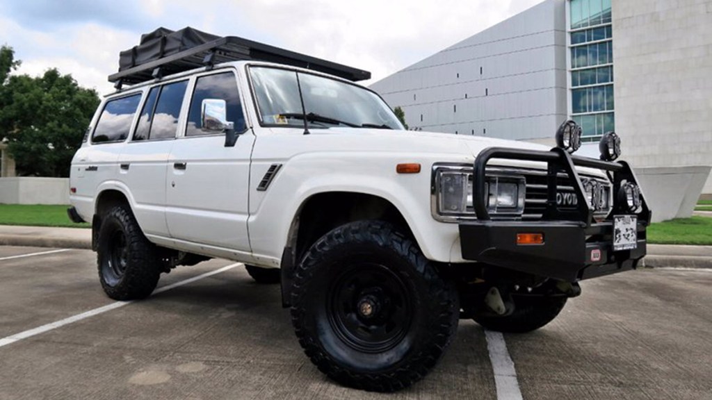 1989 Toyota Land Cruiser in white.