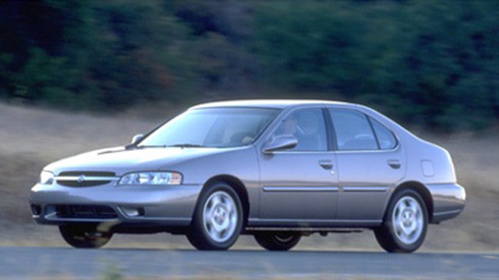 2001 Nissan Altima on the road.