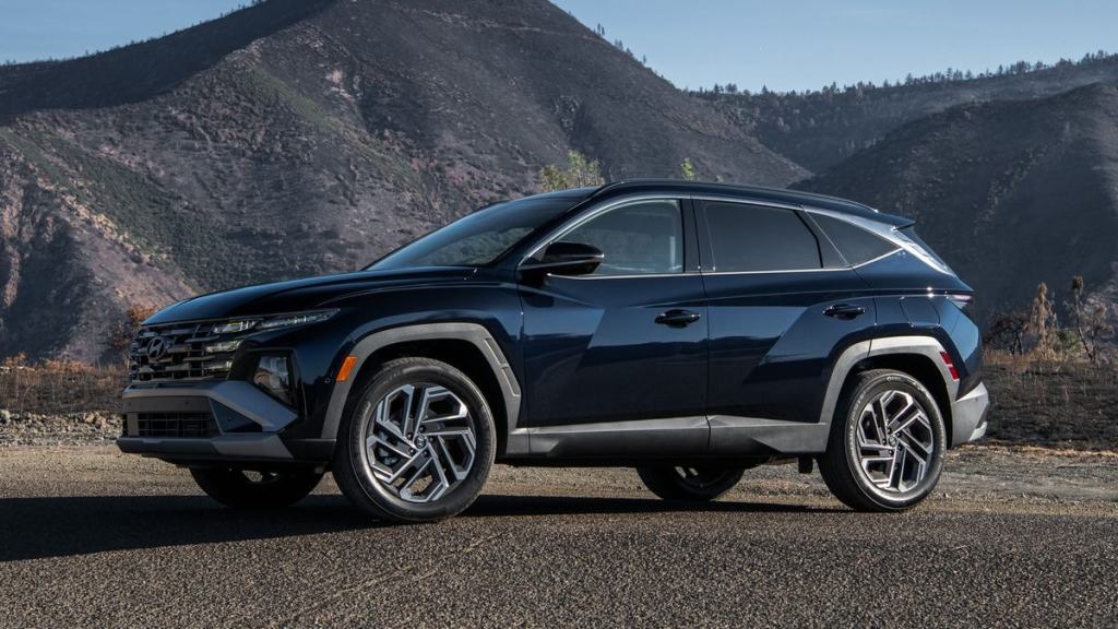 2025 Hyundai Tucson on the road.